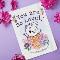 Personalised Peppa Pig Mummy Pig Floral Notebook Extra Image 1 Preview